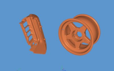 Escaneado 3D llanta de competición.